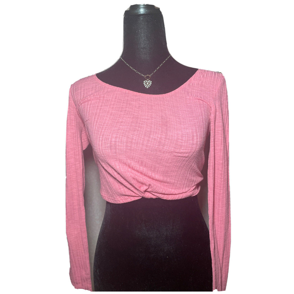 pink crop top S